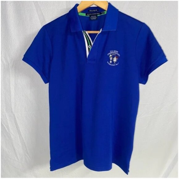 Ralph Lauren Women's Royal Blue US. OPEN CHAMPIONSHIPS PINEHURST 2014 Polo Large - Picture 1 of 6
